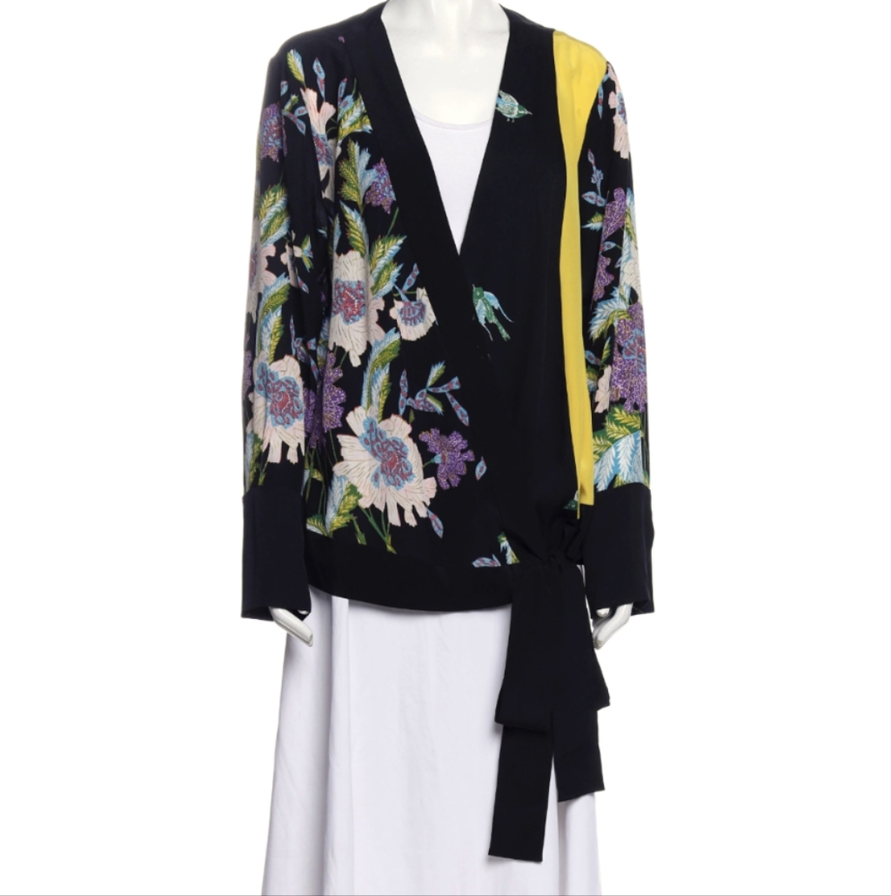 DVF Floral Wrap Tunic Medium